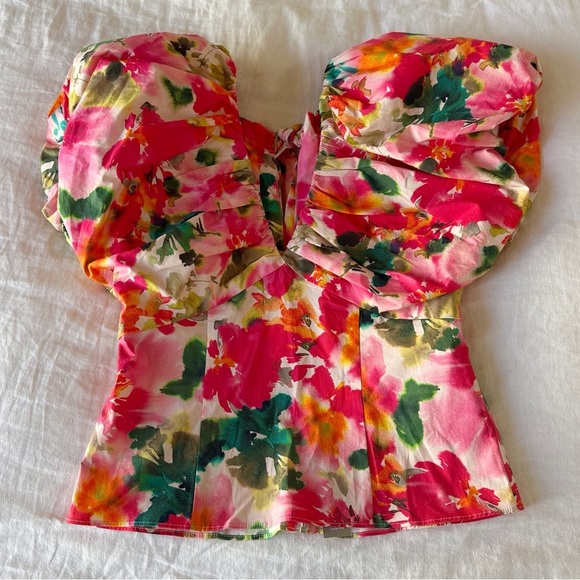 J. CREW Cecily top in floral stretch cotton poplin blend Size 4 NEW NWT - Picture 8 of 10